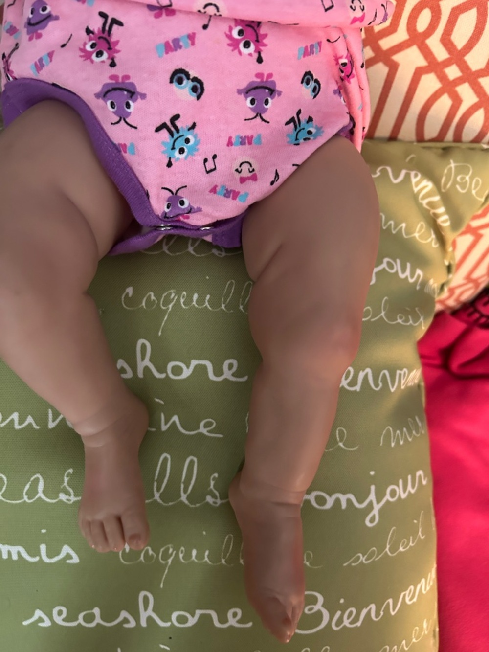 Baby Doll with Patterned Onesie - Picture 7 of 16